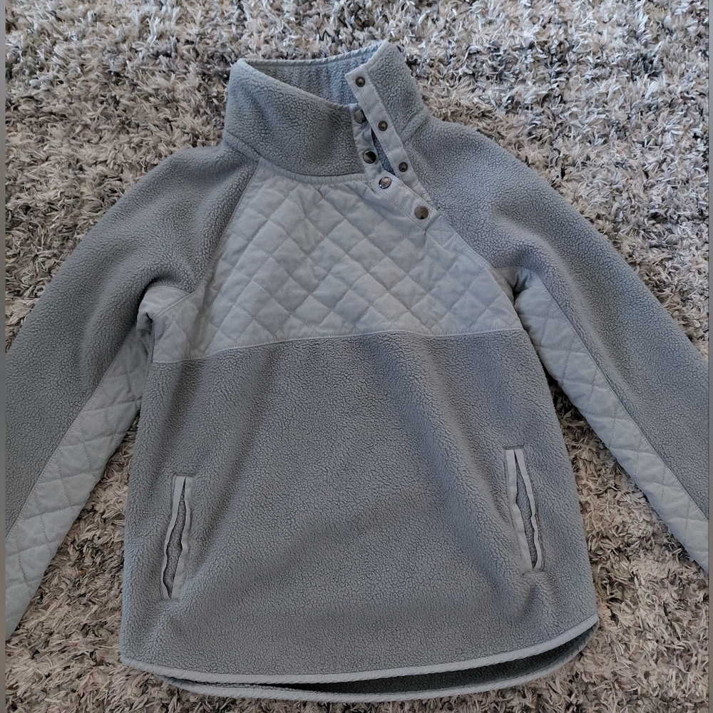Abercrombie & Fitch Kids Gray Quilted Sweatshirt